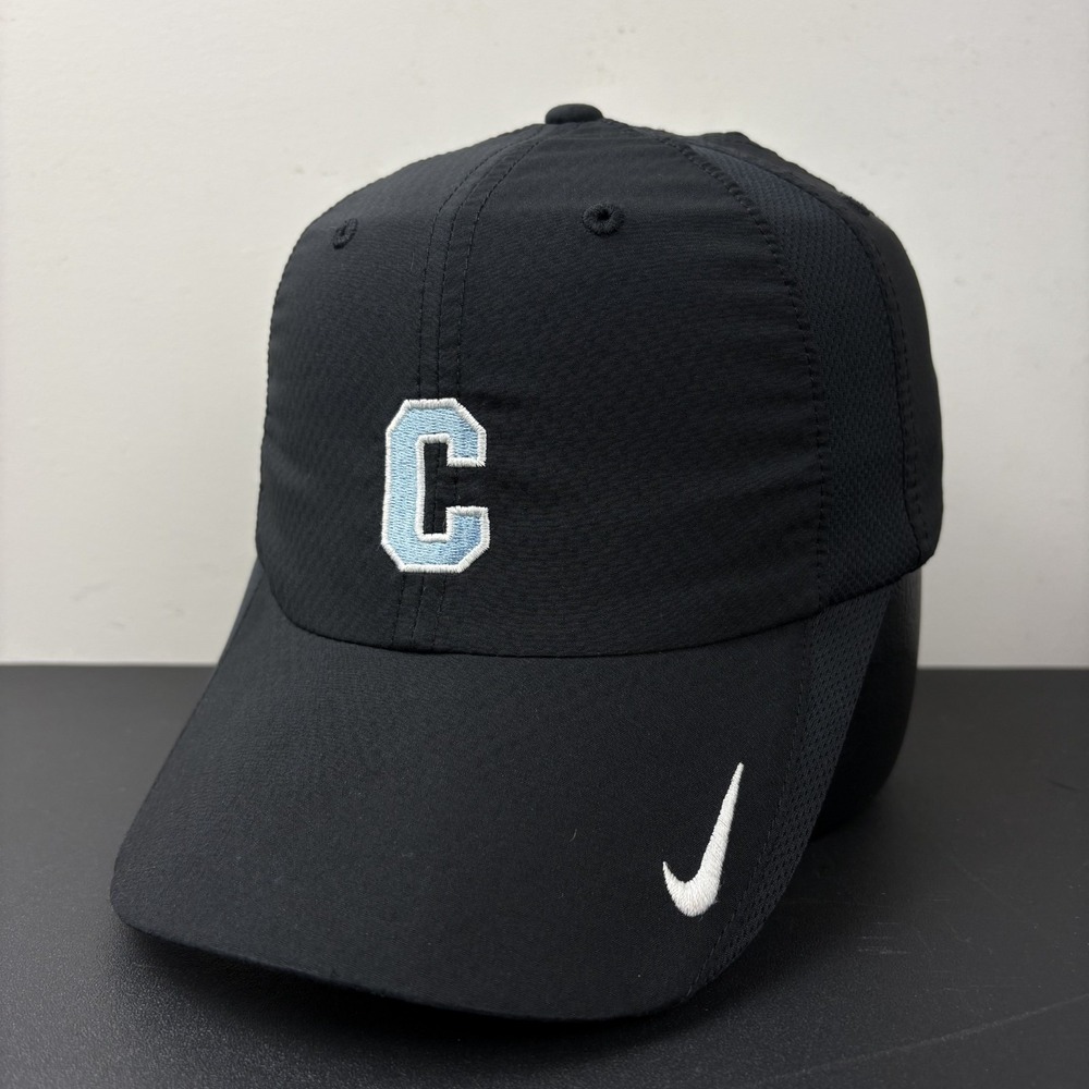 Nike Golf Featherlight Dri-Fit Strapback Hat Black Light Blue C Adjustable Cap